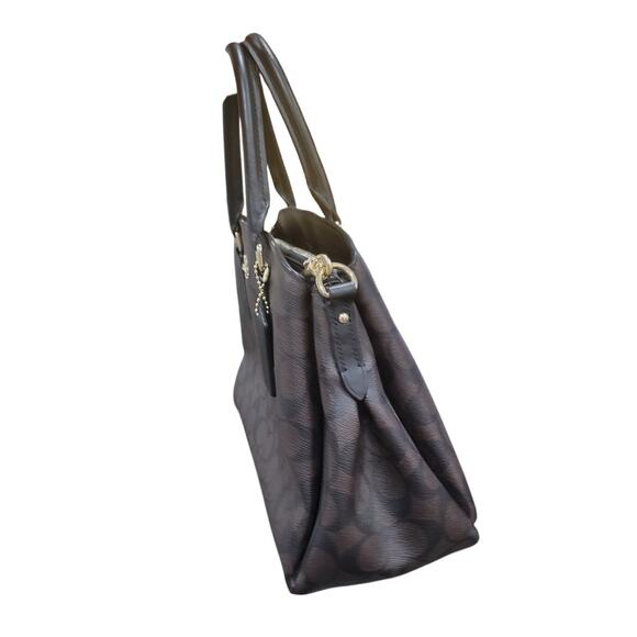 Coach Sage Carryall Signature Canvas Bag Shoulder‎ Crossbody Purse Classic - Picture 6 of 16